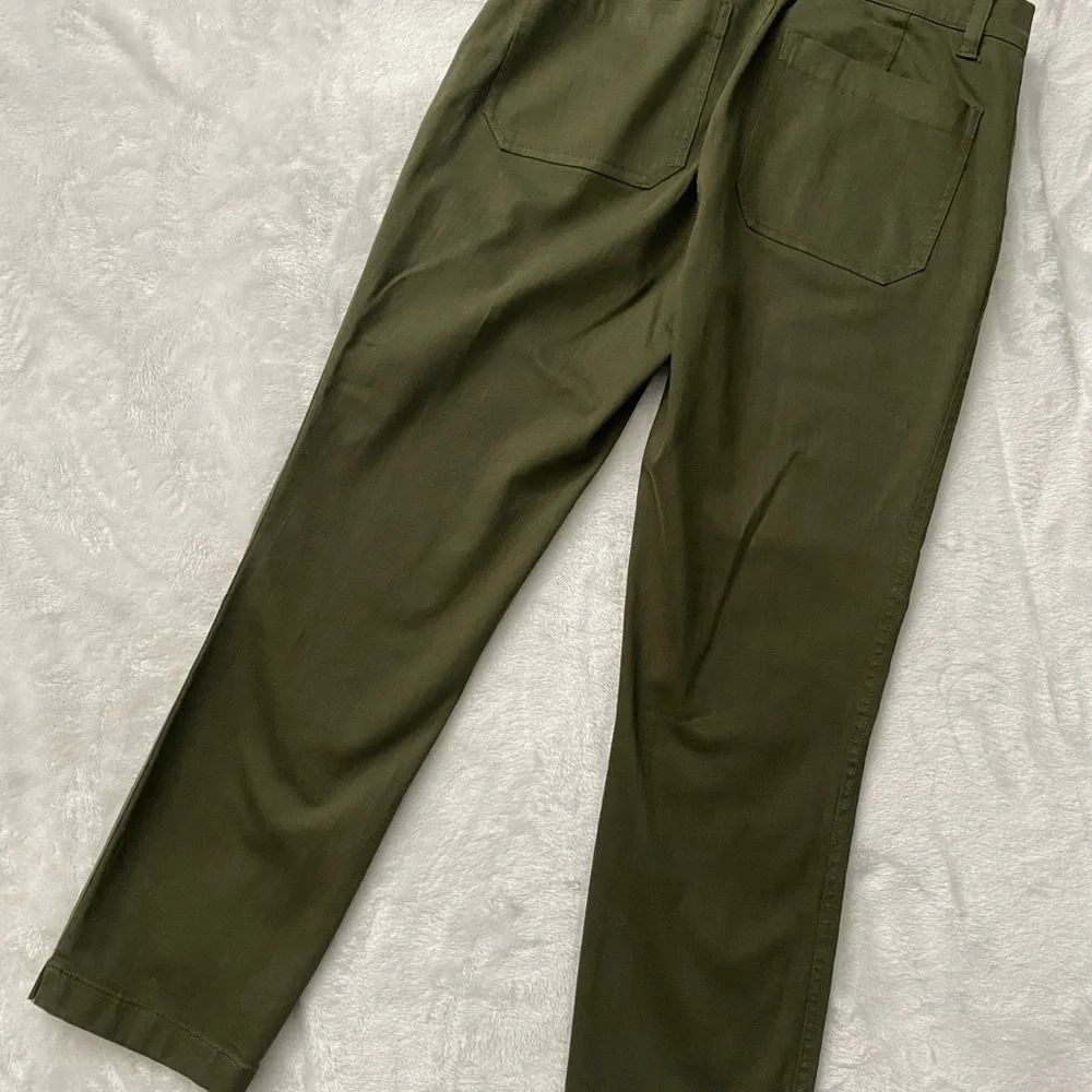 J.Crew Vintage Straight Cargo Utility Pants in Olive Green - Size 28